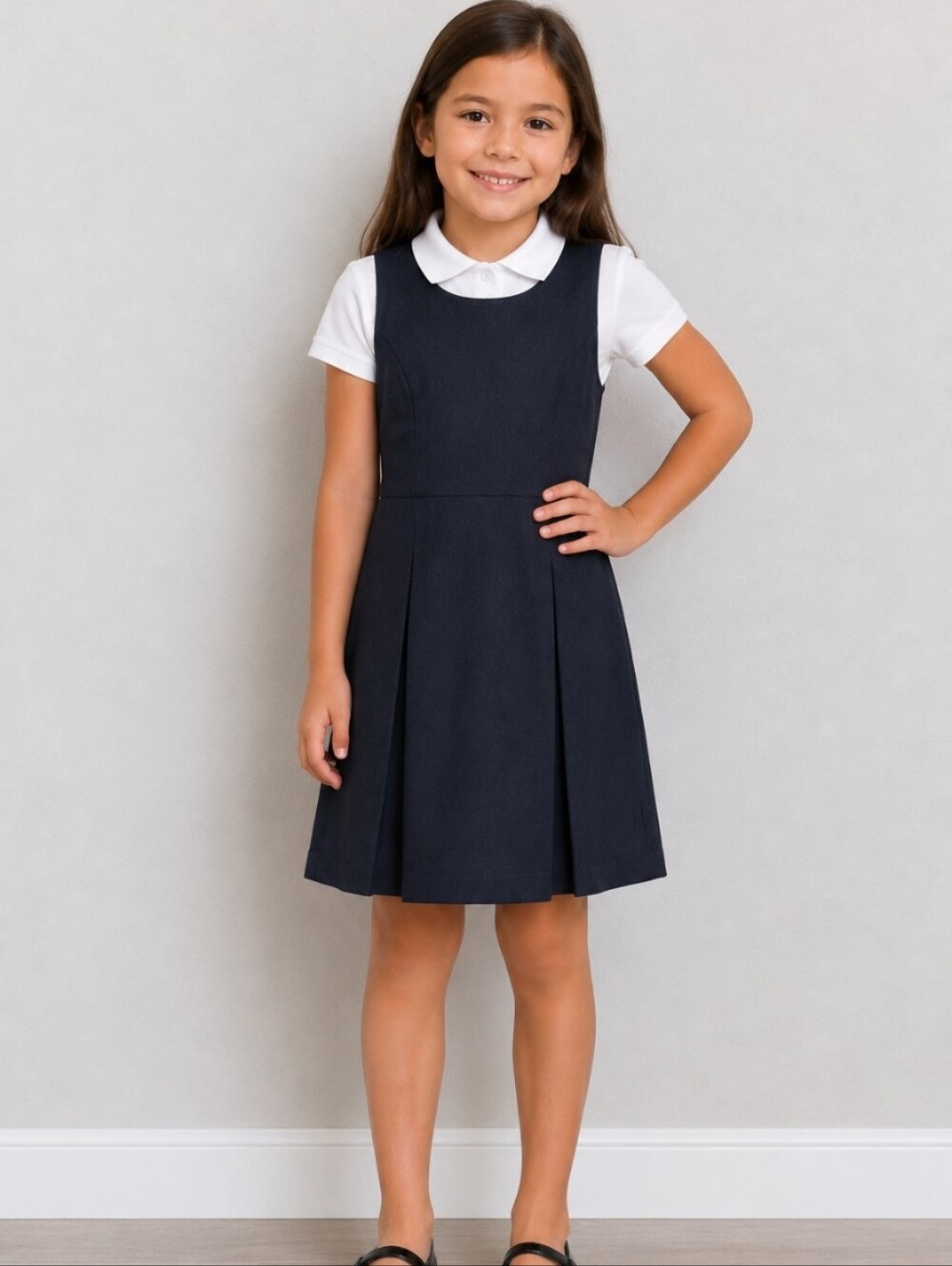 GEORGE Navy Uniform Dress Girls 8